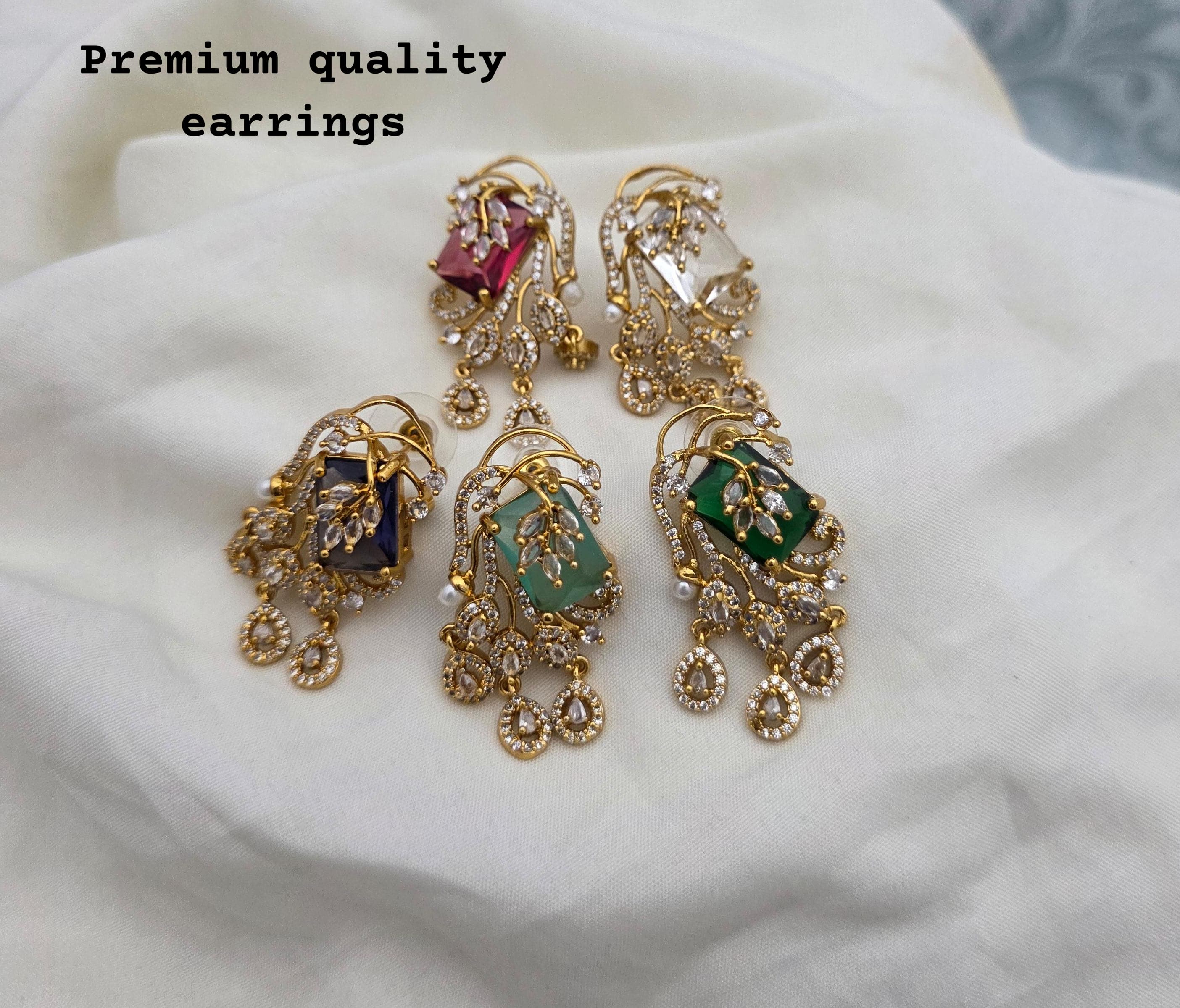 Designer Stud Earrings - Aloro Jewels