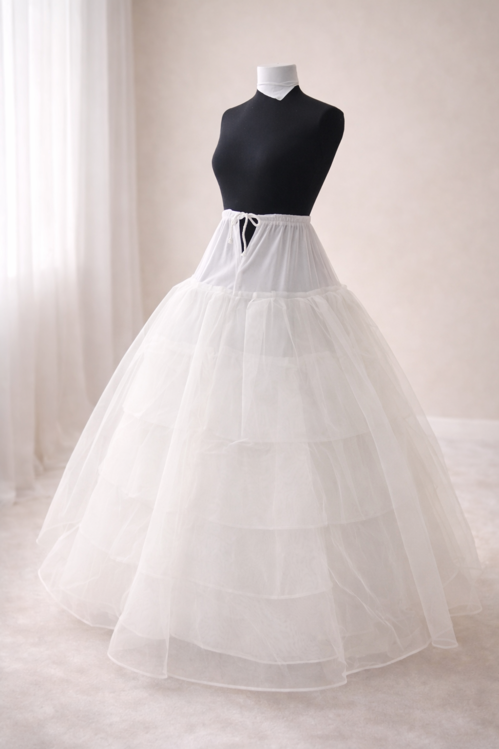 4 Frils Cover Cancan Skirt For Normal & Little bit Heavy Dresses - Afshan
