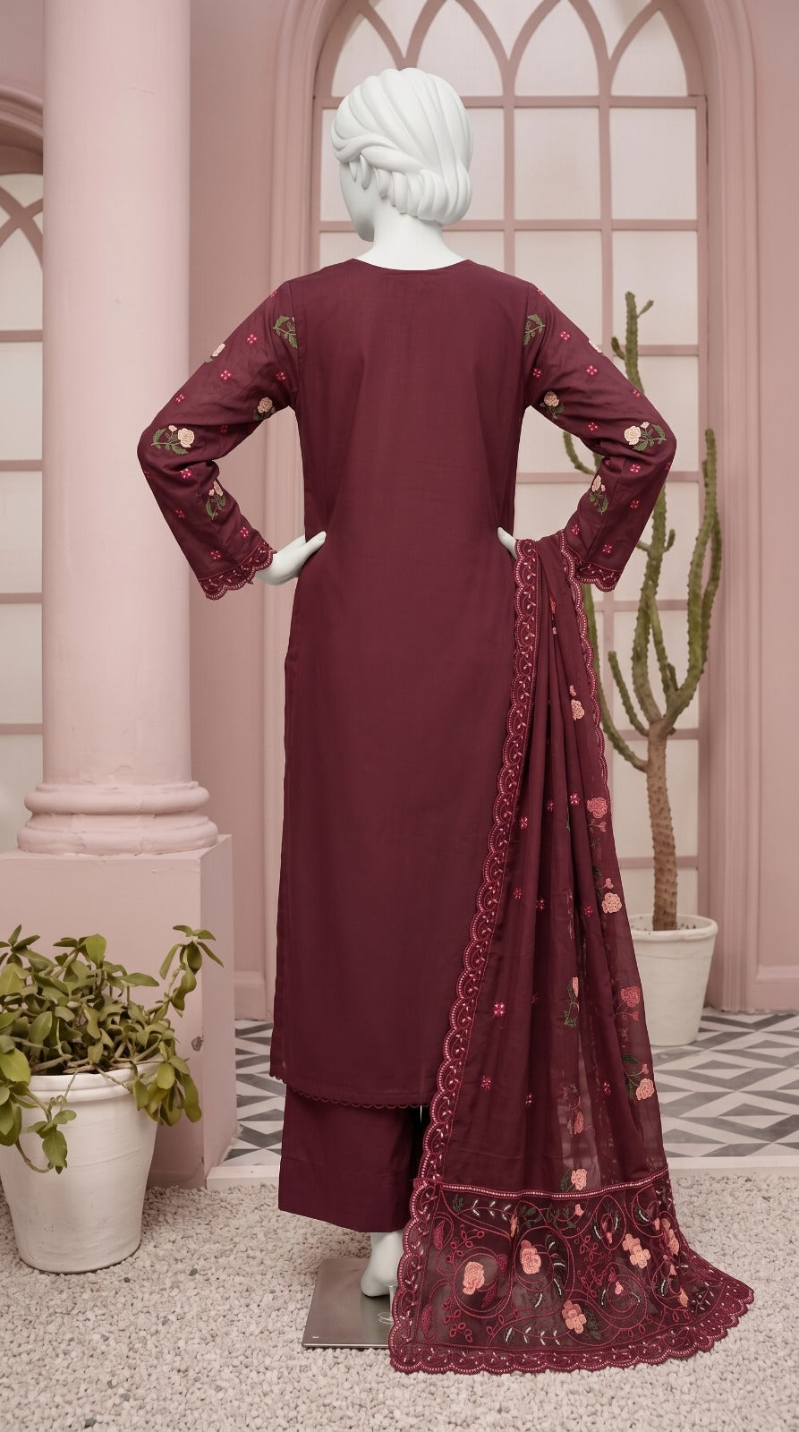 Premium Lawn Cotton 3 Pc Unstitched -  Saleem & Sons
