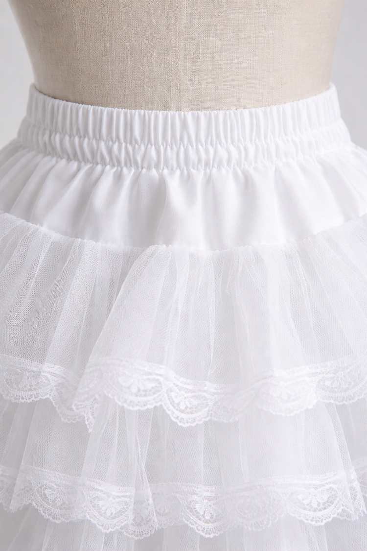 3 Frils Cancan Skirt For Baby - Afshan