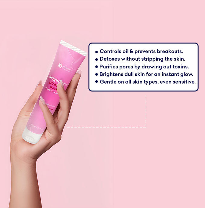 Brightening Pink Clay Mask 40g - Jenpharm