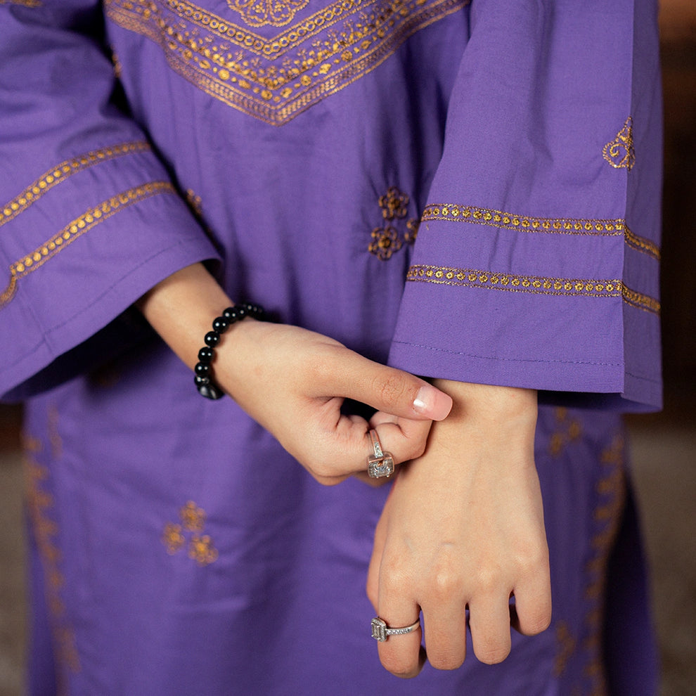 Embroidered Cotton Suit – Benafsha