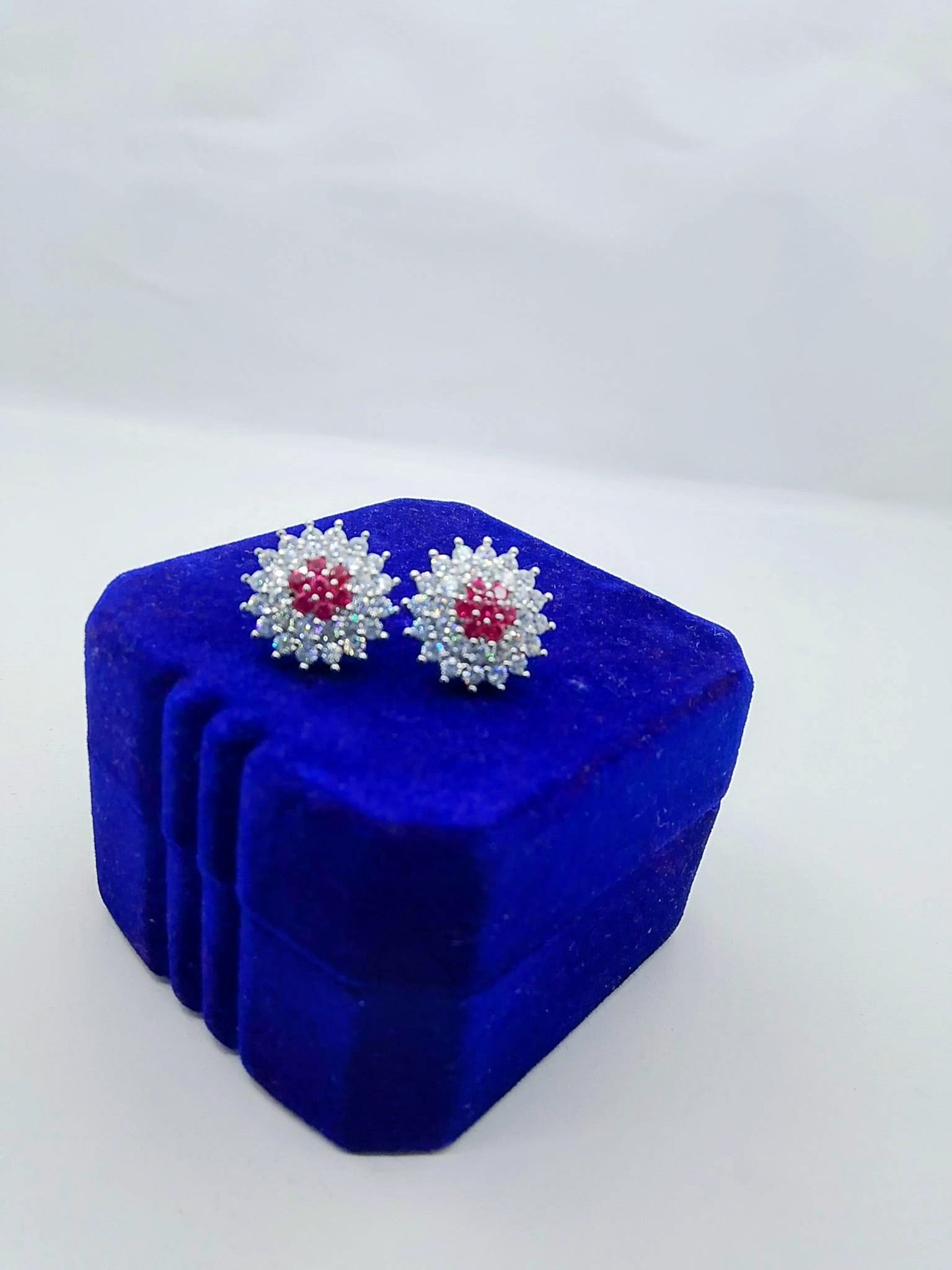 Ruby Bloom Floral Necklace Set Premium Party Wear - Hina Jewellery