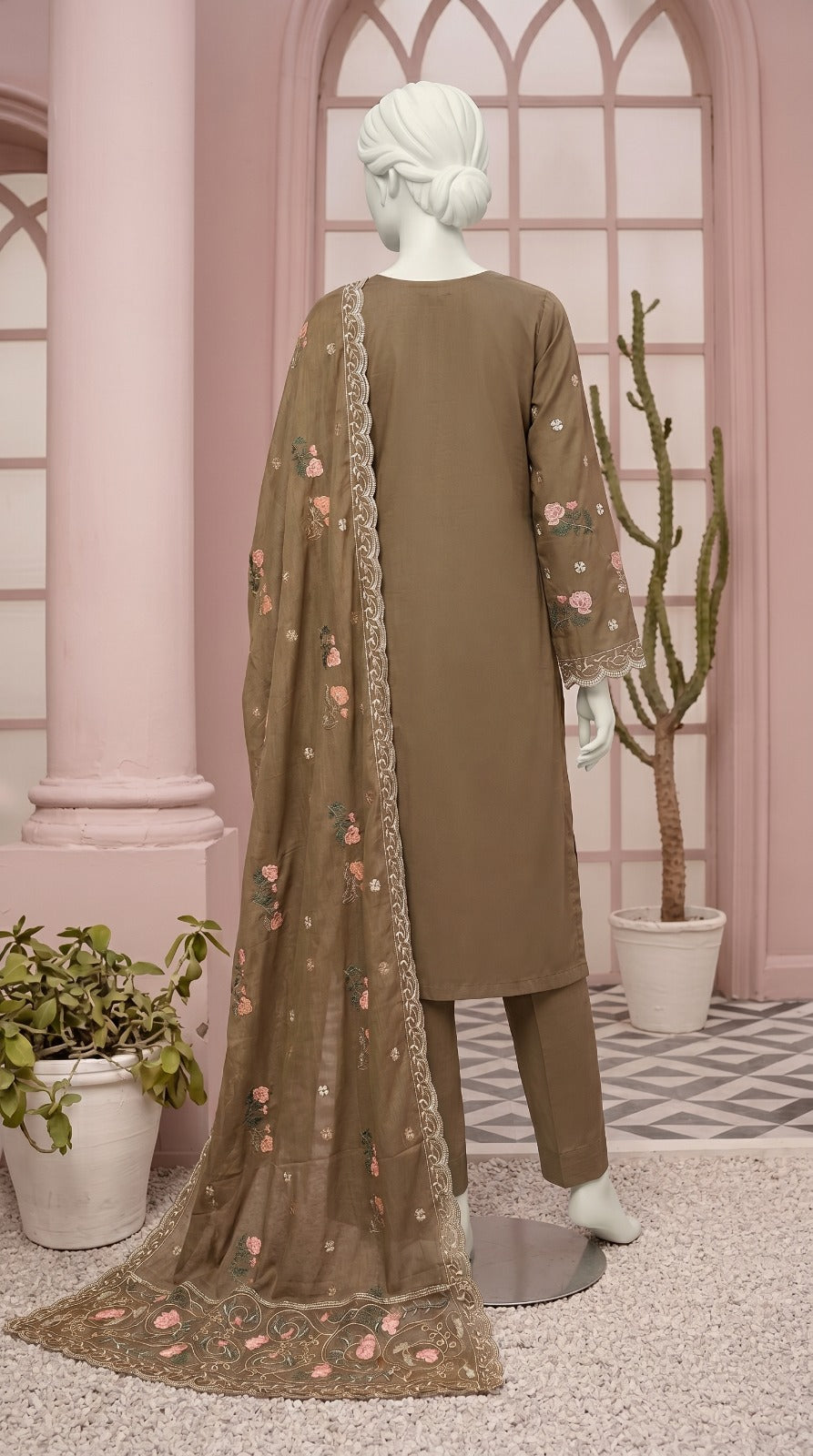Premium Lawn Cotton 3 Pc Unstitched -  Saleem & Sons