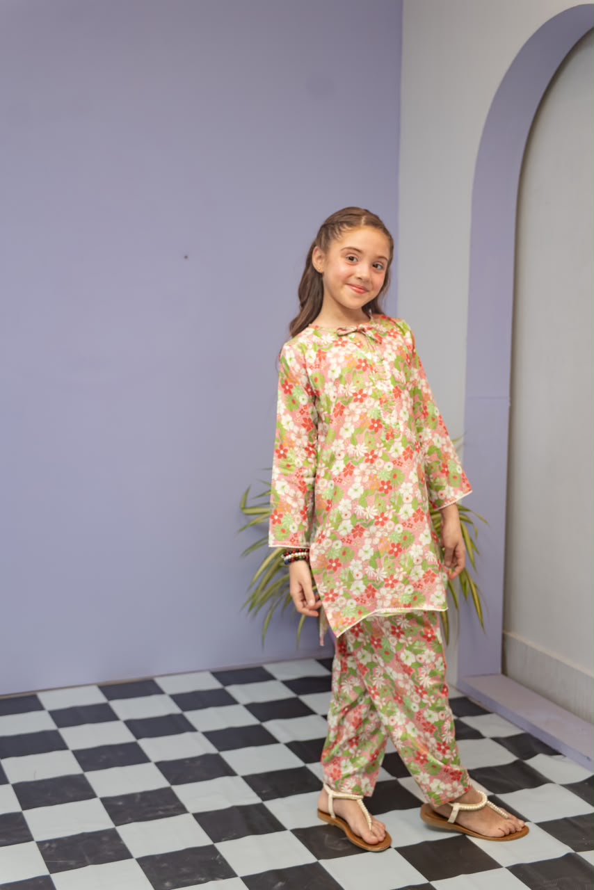 Printed Lawn 2 Piece Suit - Sania Khan