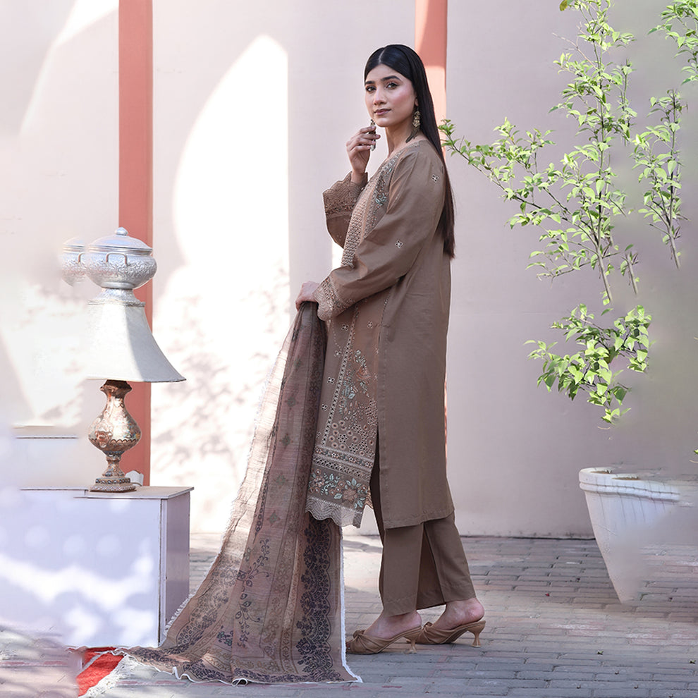 Embroidered Cotton Suit – Falak