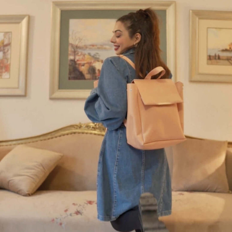 Bagpack Pink Backpack - Bag X