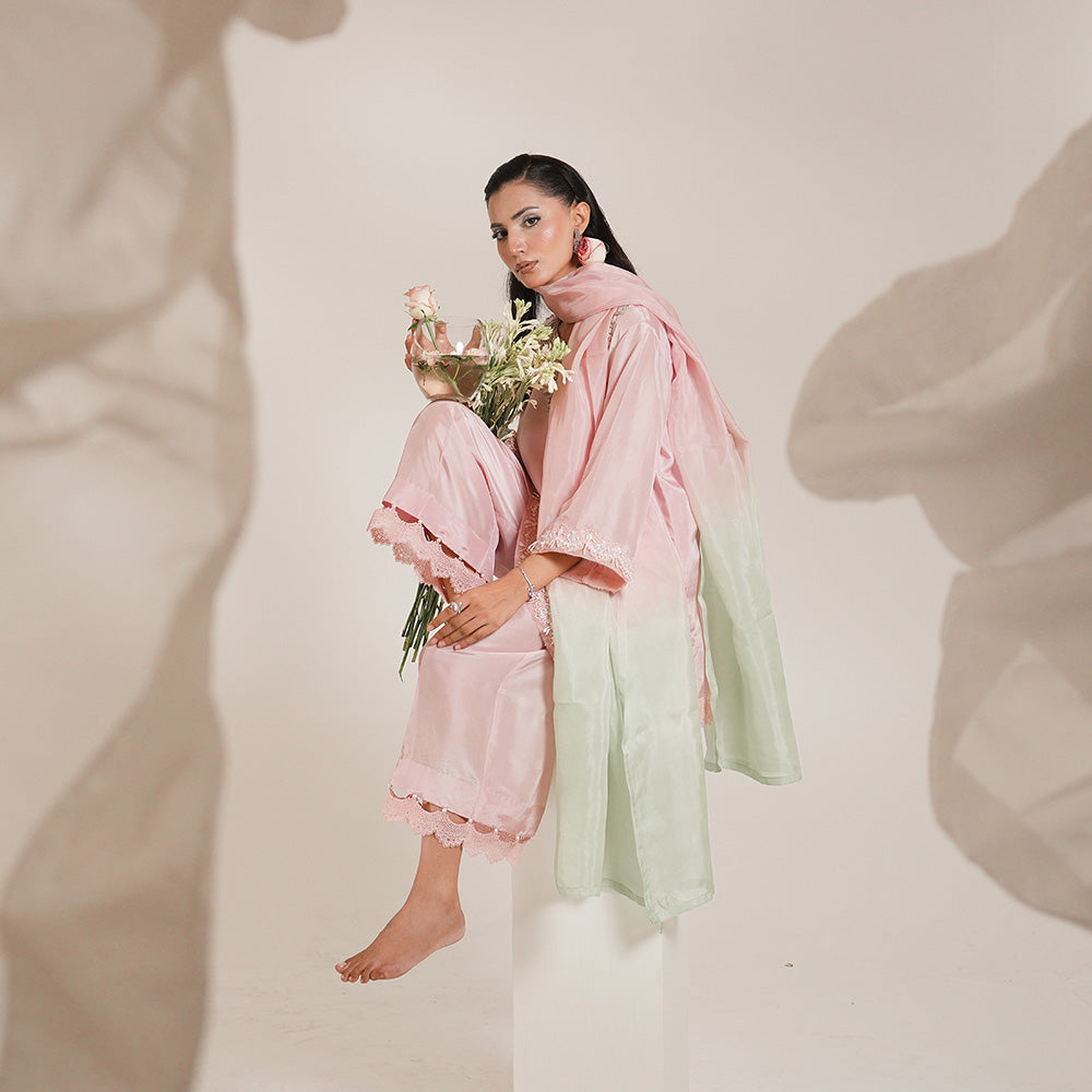 Orchid 3 Piece Stitched - Javeria Zoa