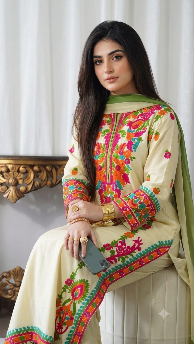 Aizal Pret - Silk - 3 Pcs - Fashion Corner