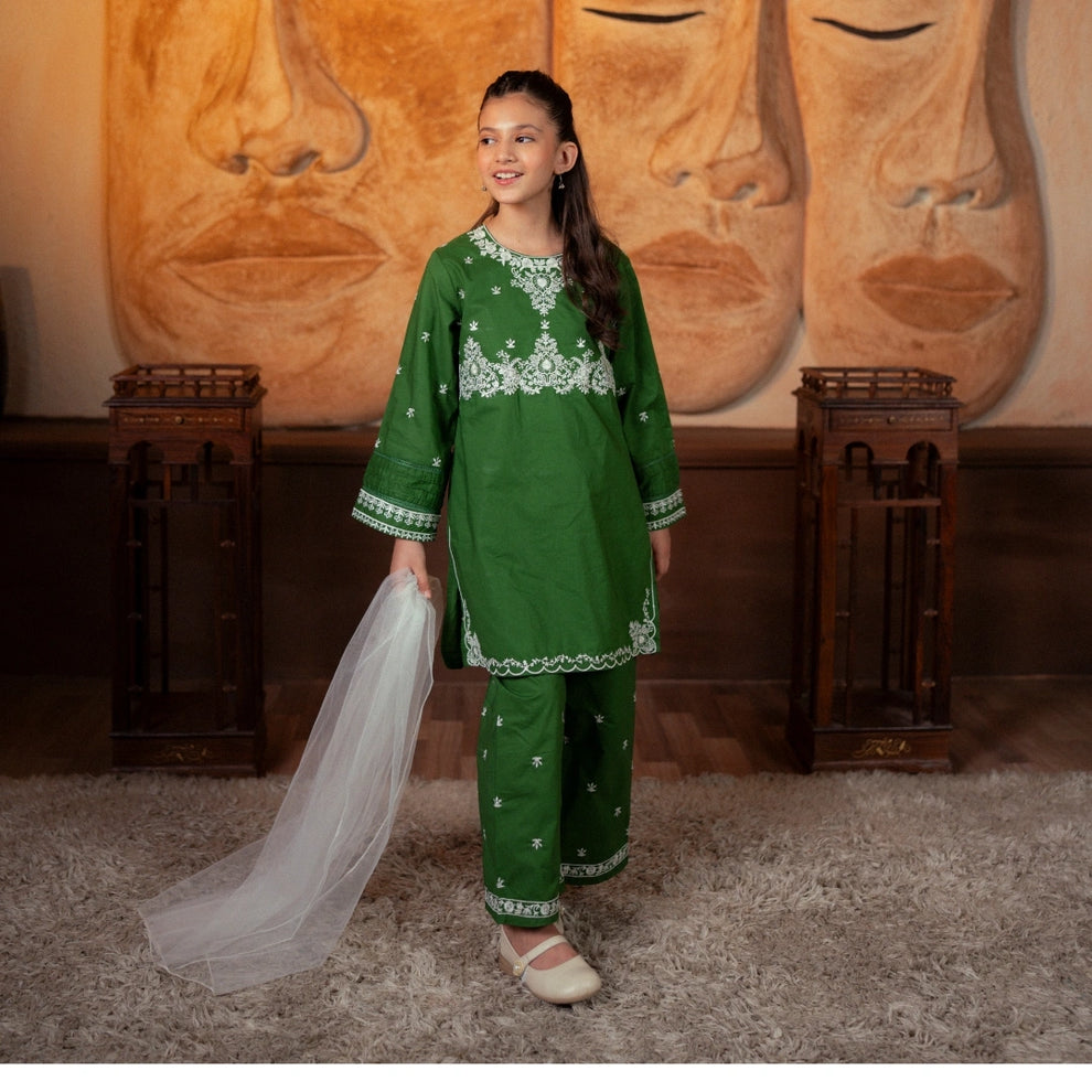 Embroidered Cotton Suit –Zaitoon