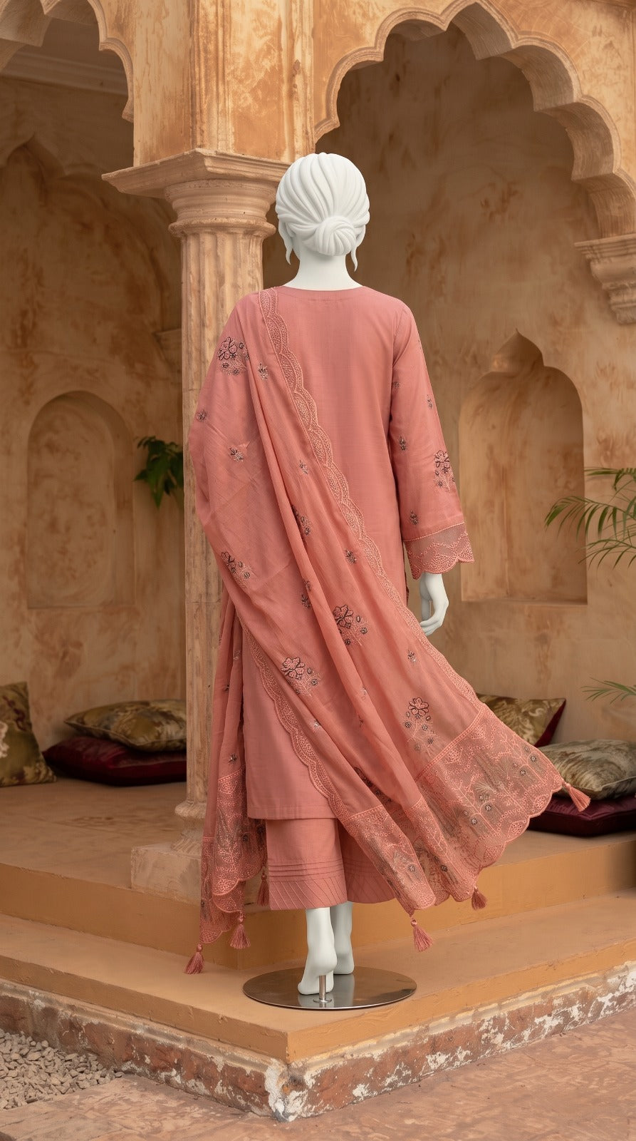 Premium Lawn Cotton 3 Pc Unstitched -  Saleem & Sons