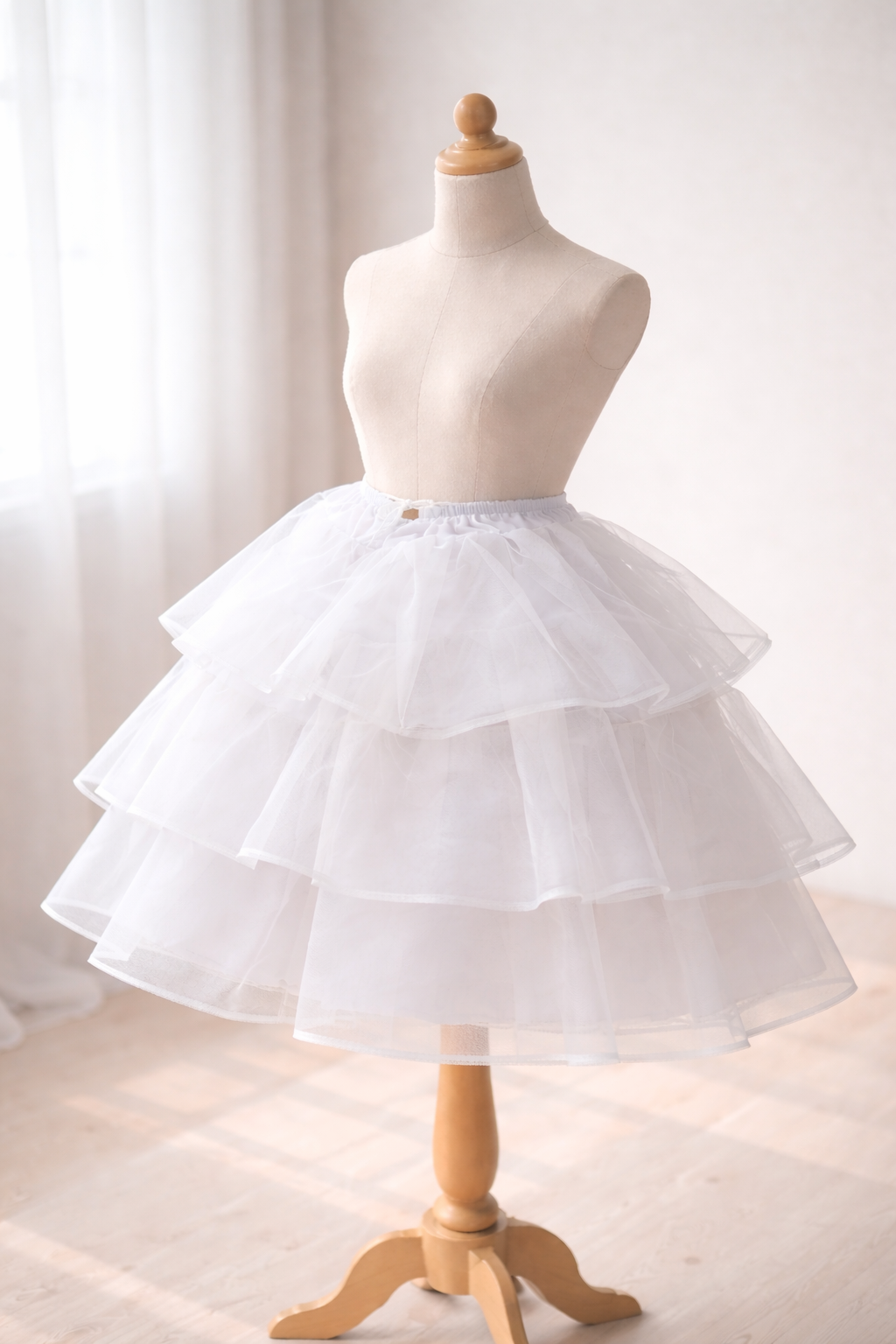 3 Frils Cancan Skirt For Baby - Afshan
