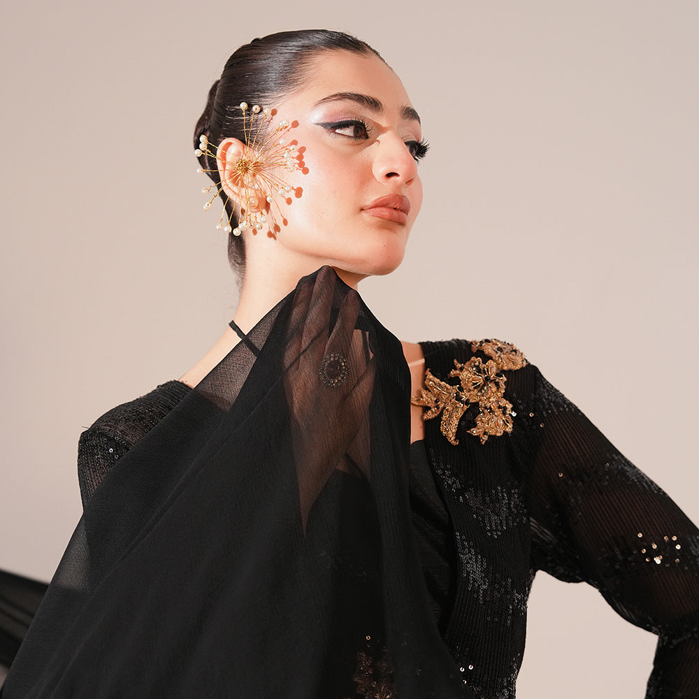 Raven 3 Piece Stitched - Javeria Zoa
