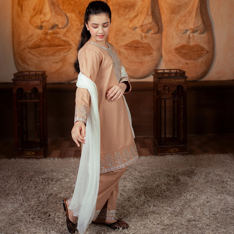 Embroidered Cotton Suit – Noor