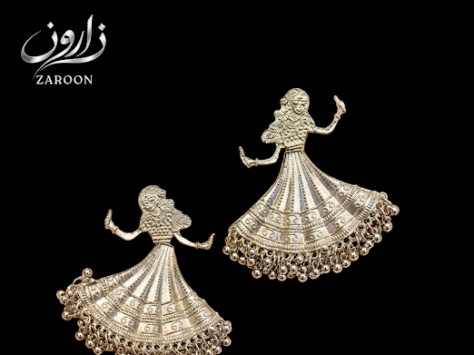 Royal Dancer Statement Jhumka - Zaroon