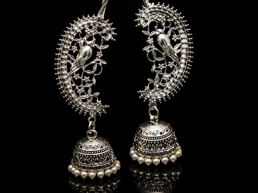 Moonlit Sparrow Jhumki - Zaroon