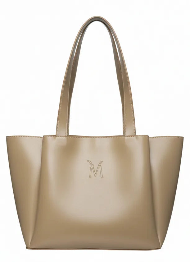 Sleek Biege Tote Bag - Marquise Vault