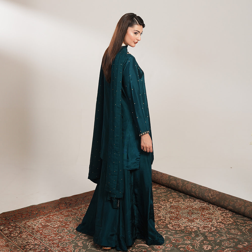 Azure 3 Piece Stitched - Javeria Zoa