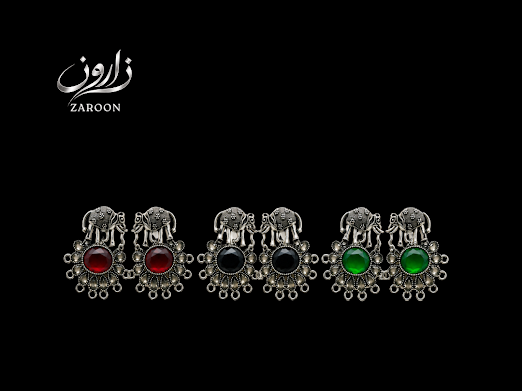 Royal Elephant Statement Earrings - Zaroon