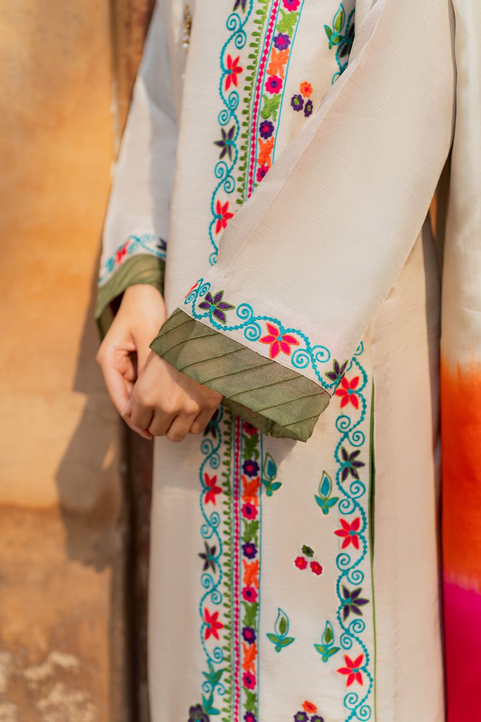 Zara Grace Embroidered 3 Piece Suit - Urban Haya