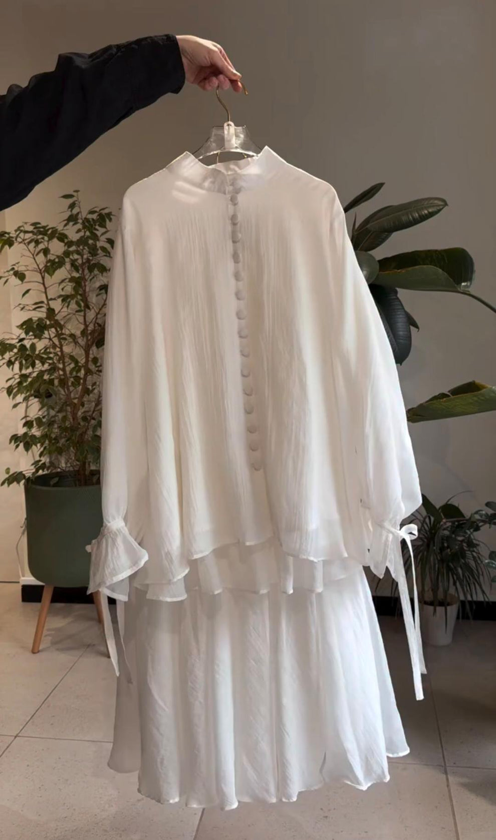 Buttons down shirt skirt turkish
 - Niraan
