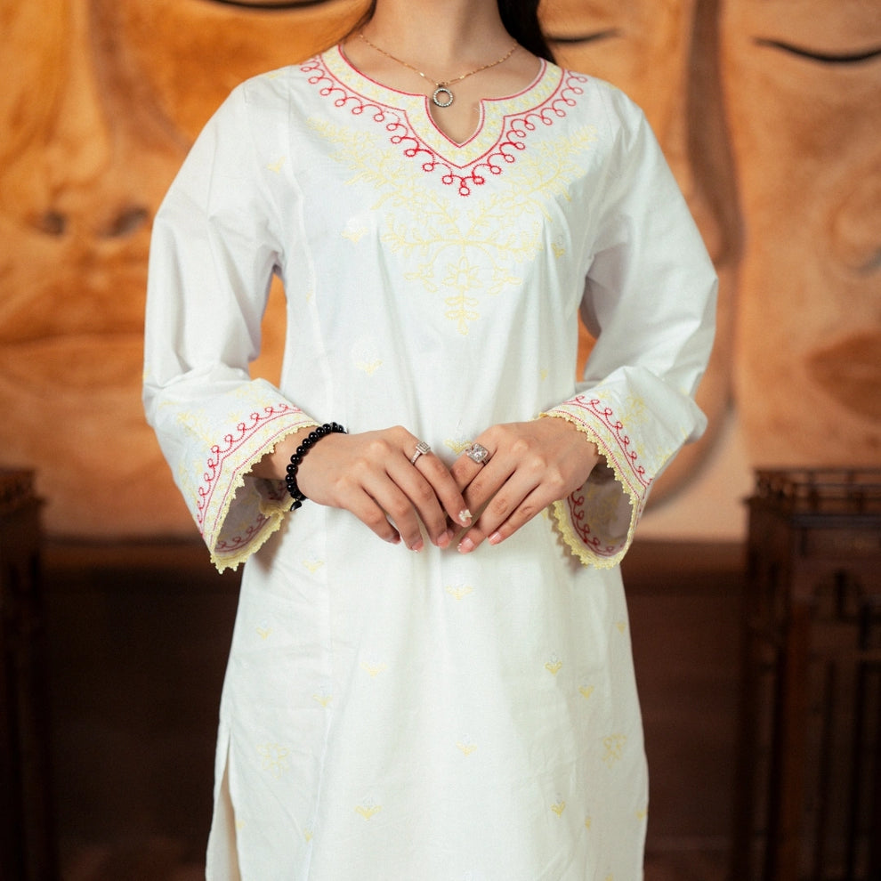 Embroidered Cotton Suit – Kehkashaan