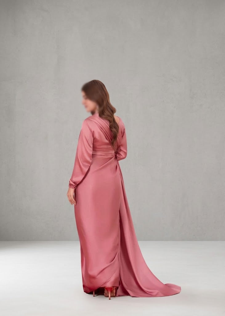 Bold Neckline Shape Blouse with Chiffon Saree Without Lace - Pachrangi