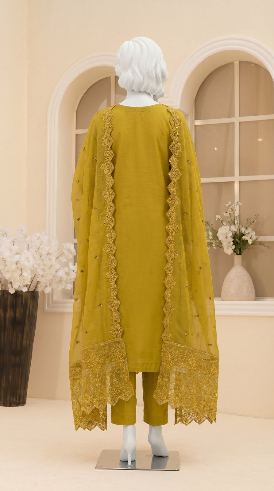 Premium Lawn Cotton 3 Pc Unstitched -  Saleem & Sons