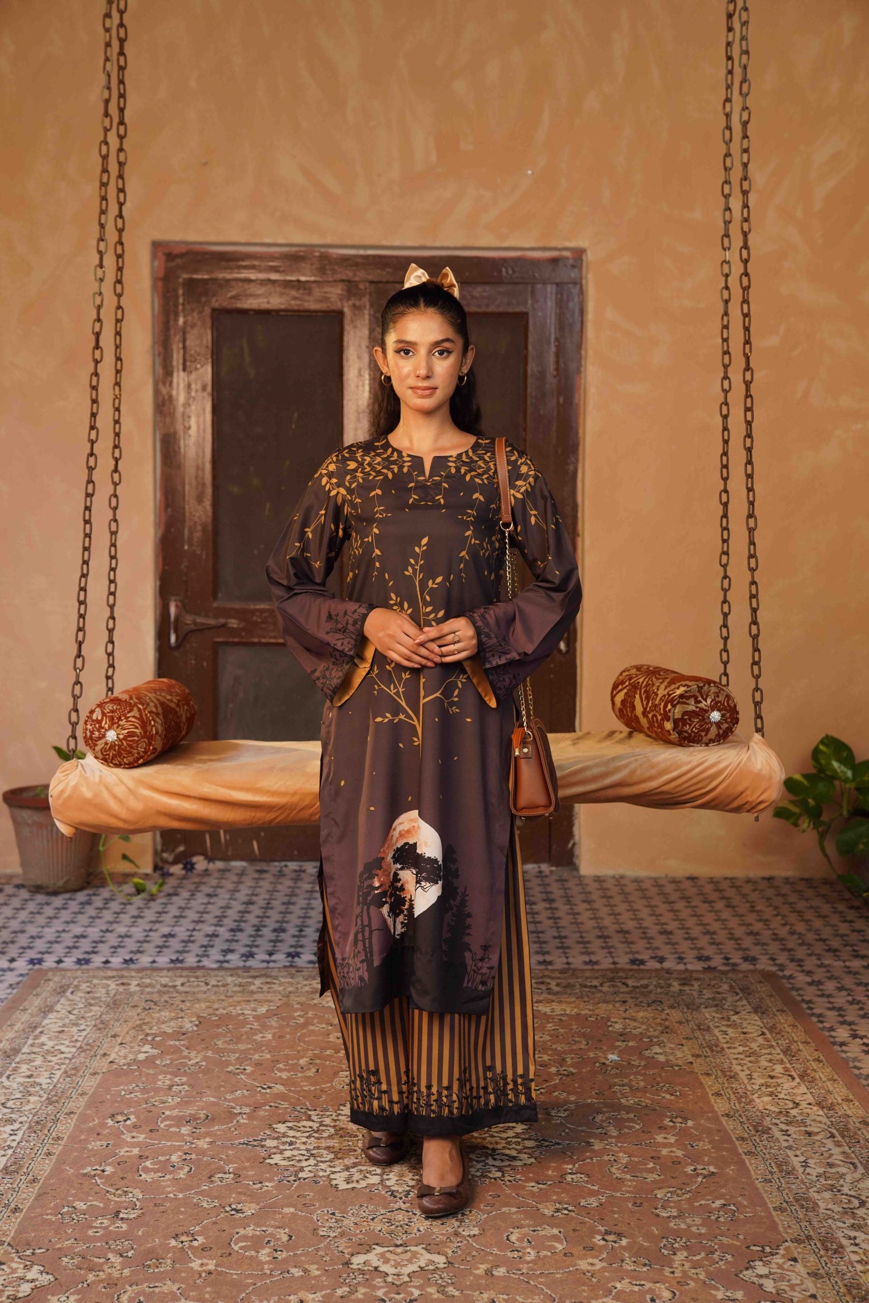 Mah Bano - 2Pcs - Printed - Stitched - Sairafit