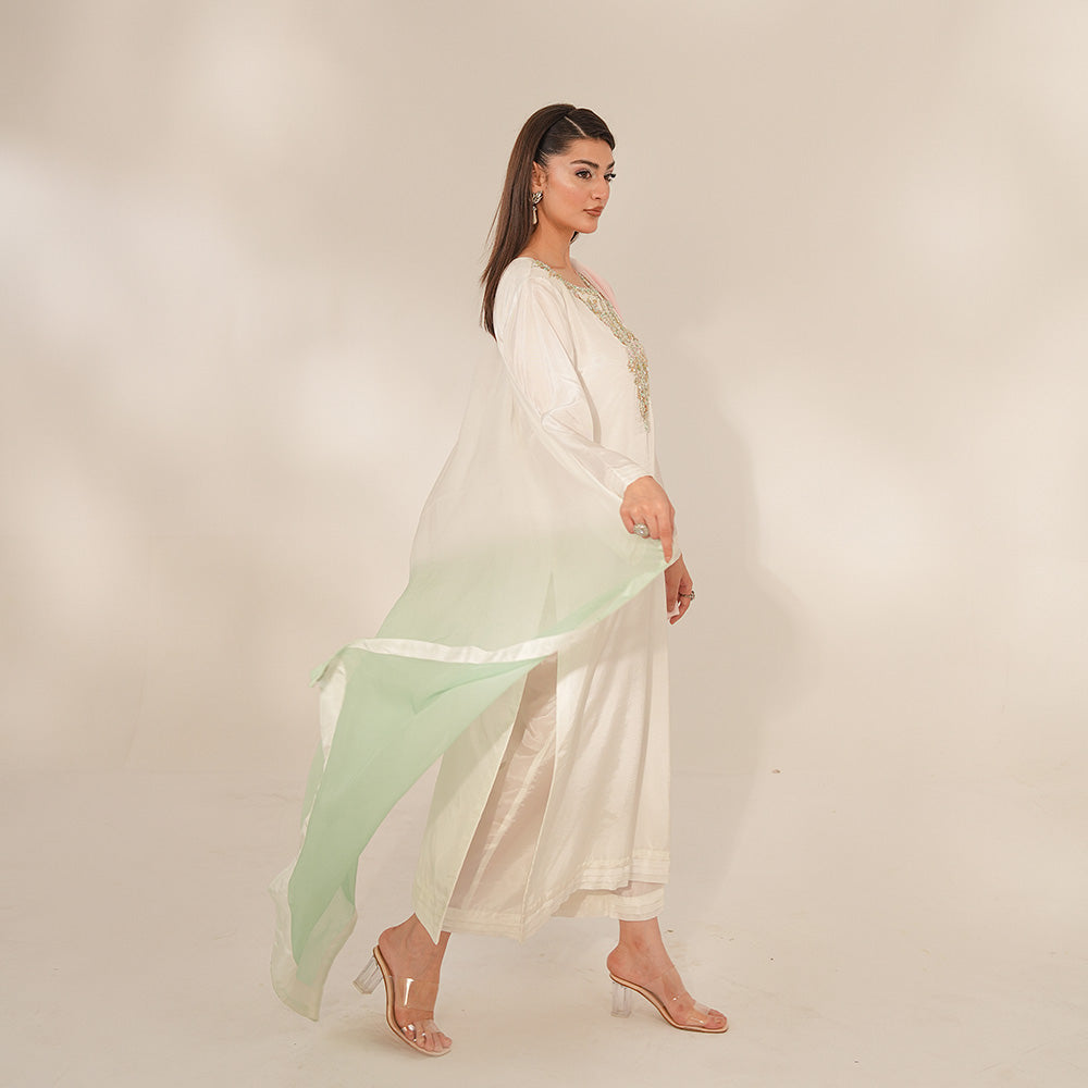 Porcelain 3 Piece Stitched - Javeria Zoa