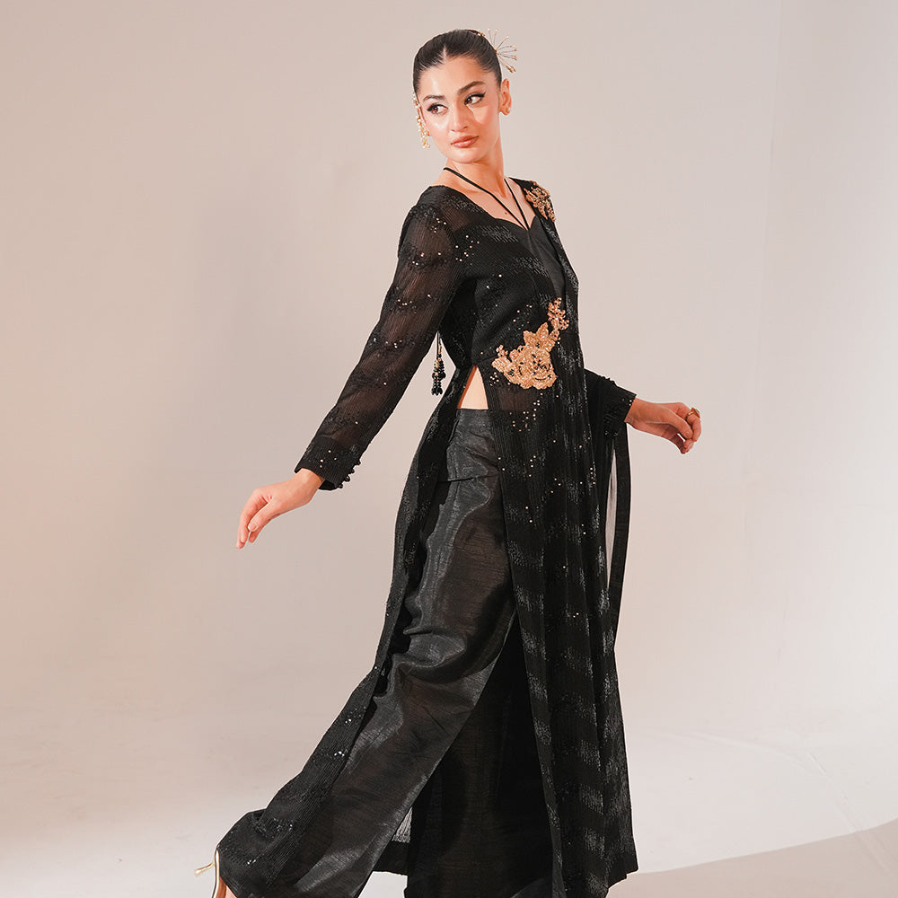Raven 3 Piece Stitched - Javeria Zoa