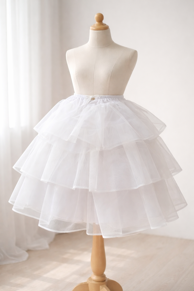 3 Frils Cancan Skirt For Baby - Afshan