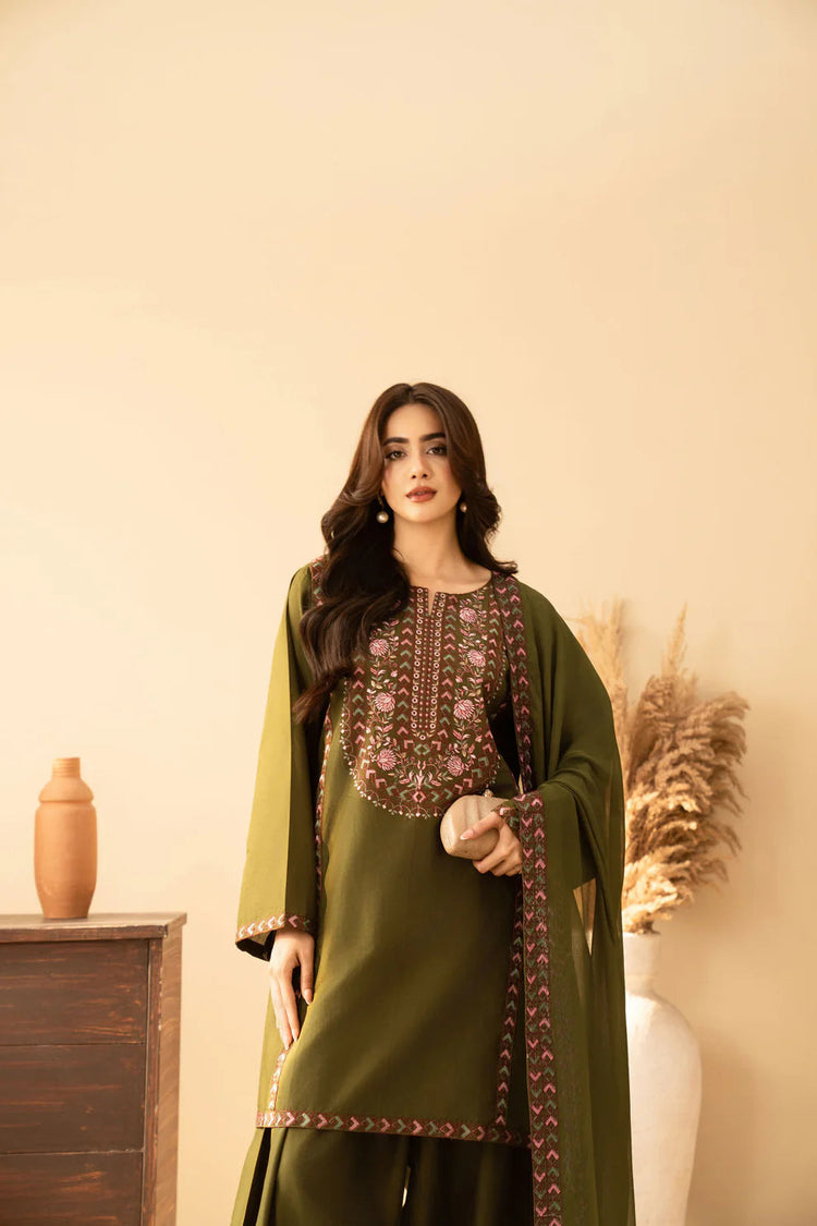 Areeba Embroidered 3PC Suit
- Tawakal Closet