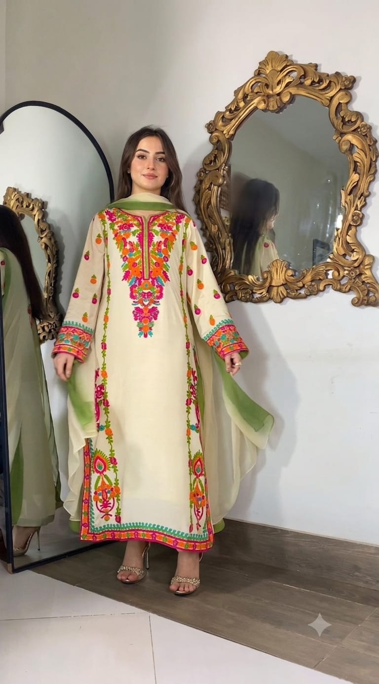 Aizal Pret - Silk - 3 Pcs - Fashion Corner