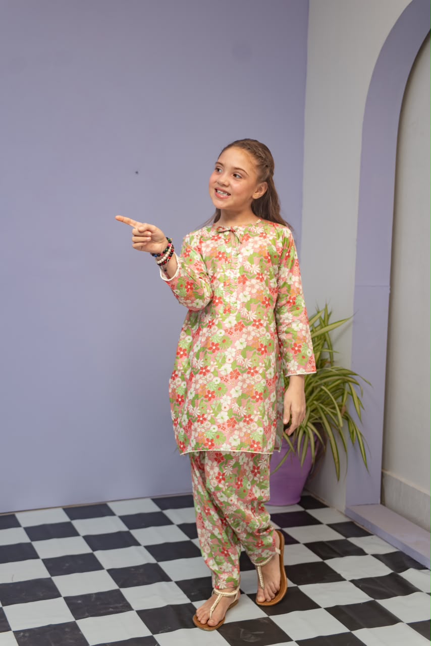 Printed Lawn 2 Piece Suit - Sania Khan