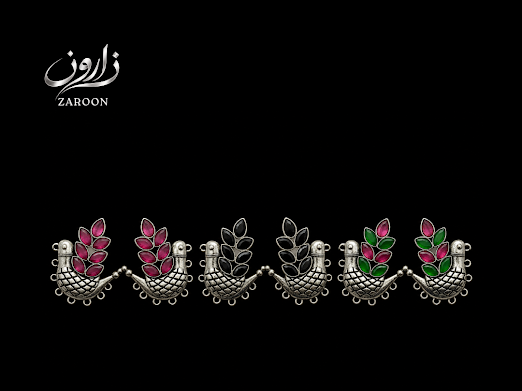 Royal Peacock Stud Earrings - Zaroon