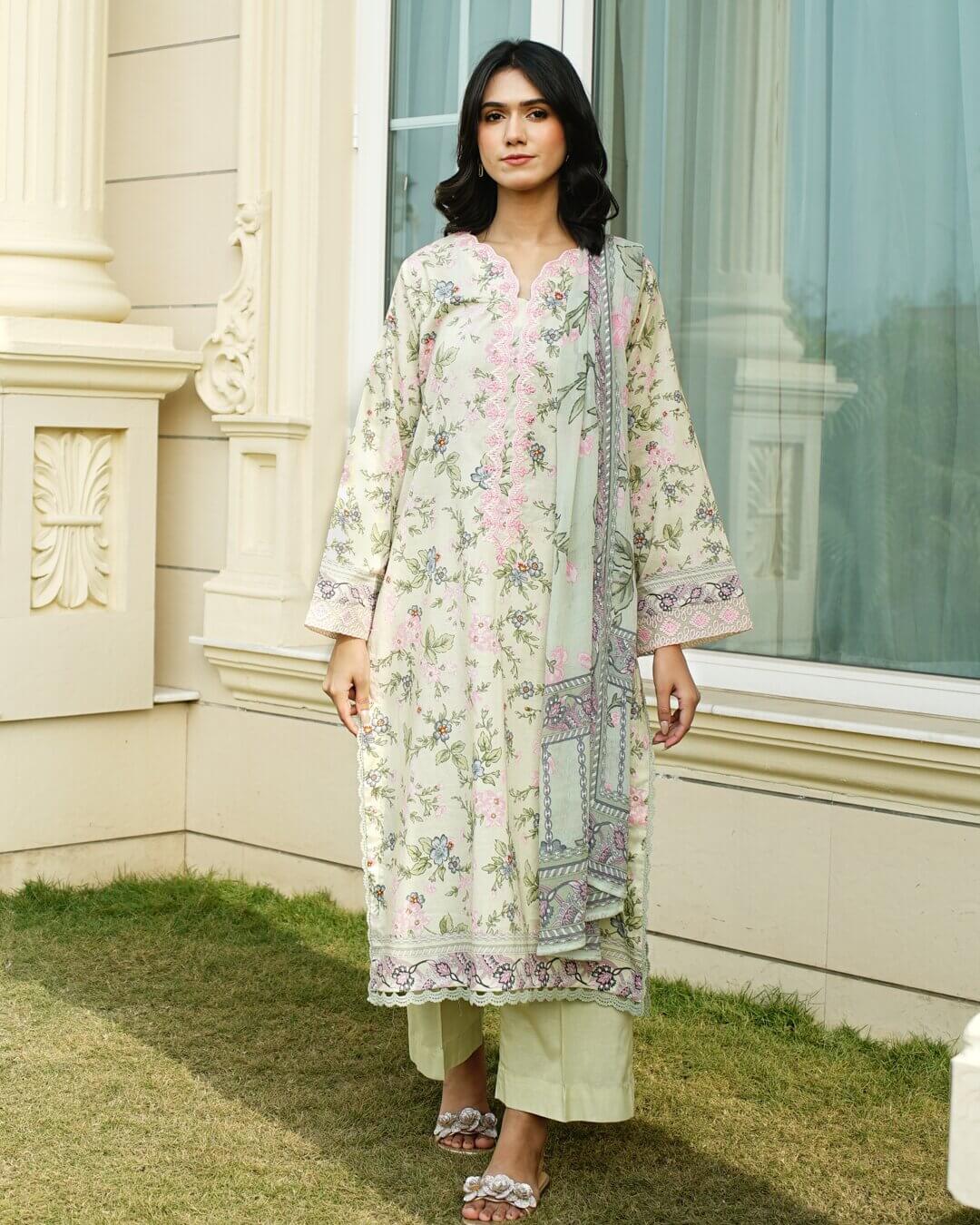 Fayla 3 Pcs Lawn - Zyna
