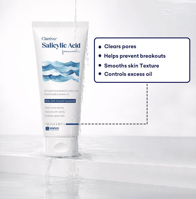 Clarevo Salicylic Acid Facewash 100ml - Jenpharm