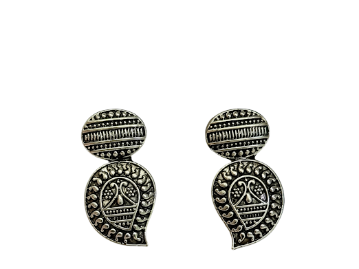 Heritage Paisley Stud Earrings - Zaroon