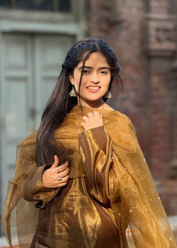 Bano 3-Piece Stitched Suit - Rang-e-Meeras