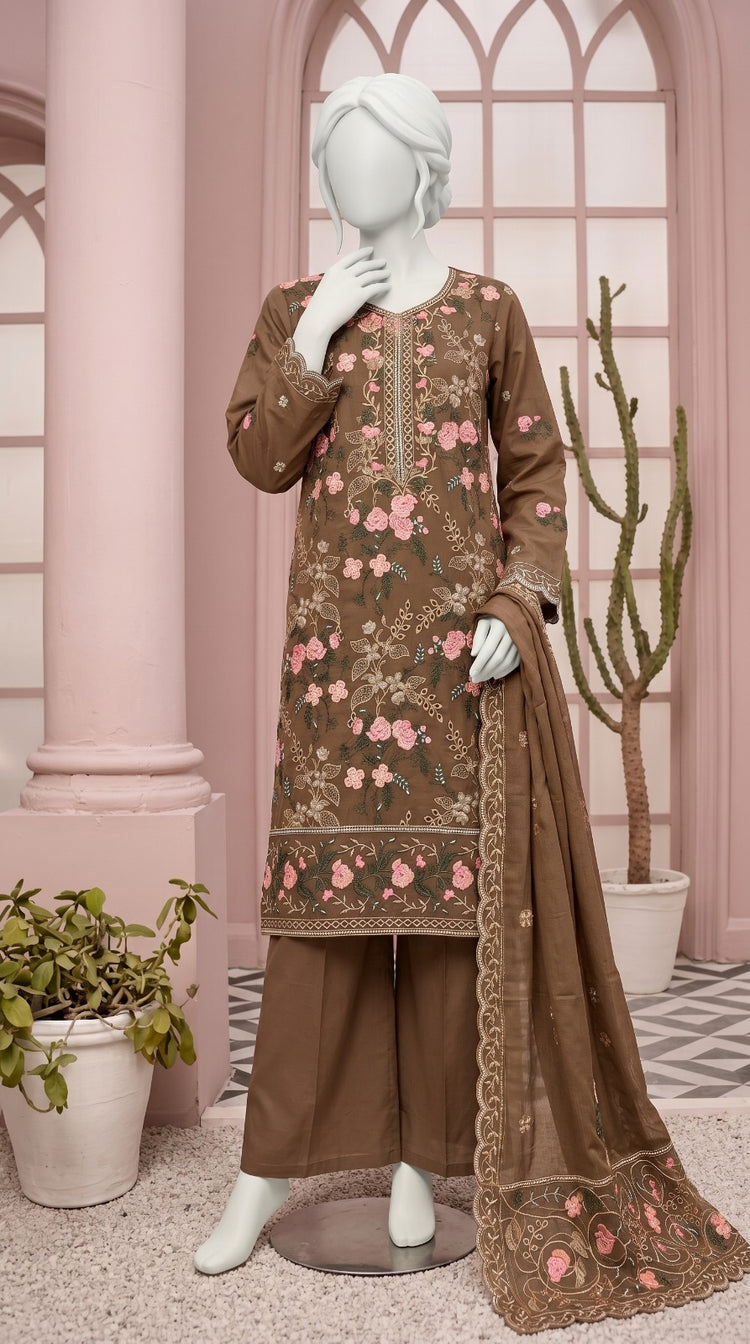 Premium Lawn Cotton 3 Pc Unstitched -  Saleem sons