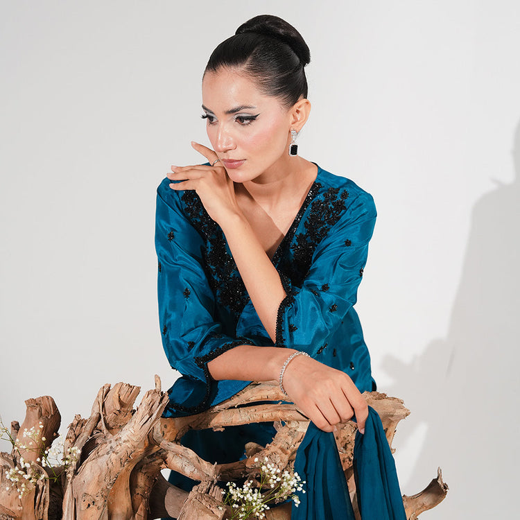 Sapphire 3 Piece Stitched - Javeria Zoa