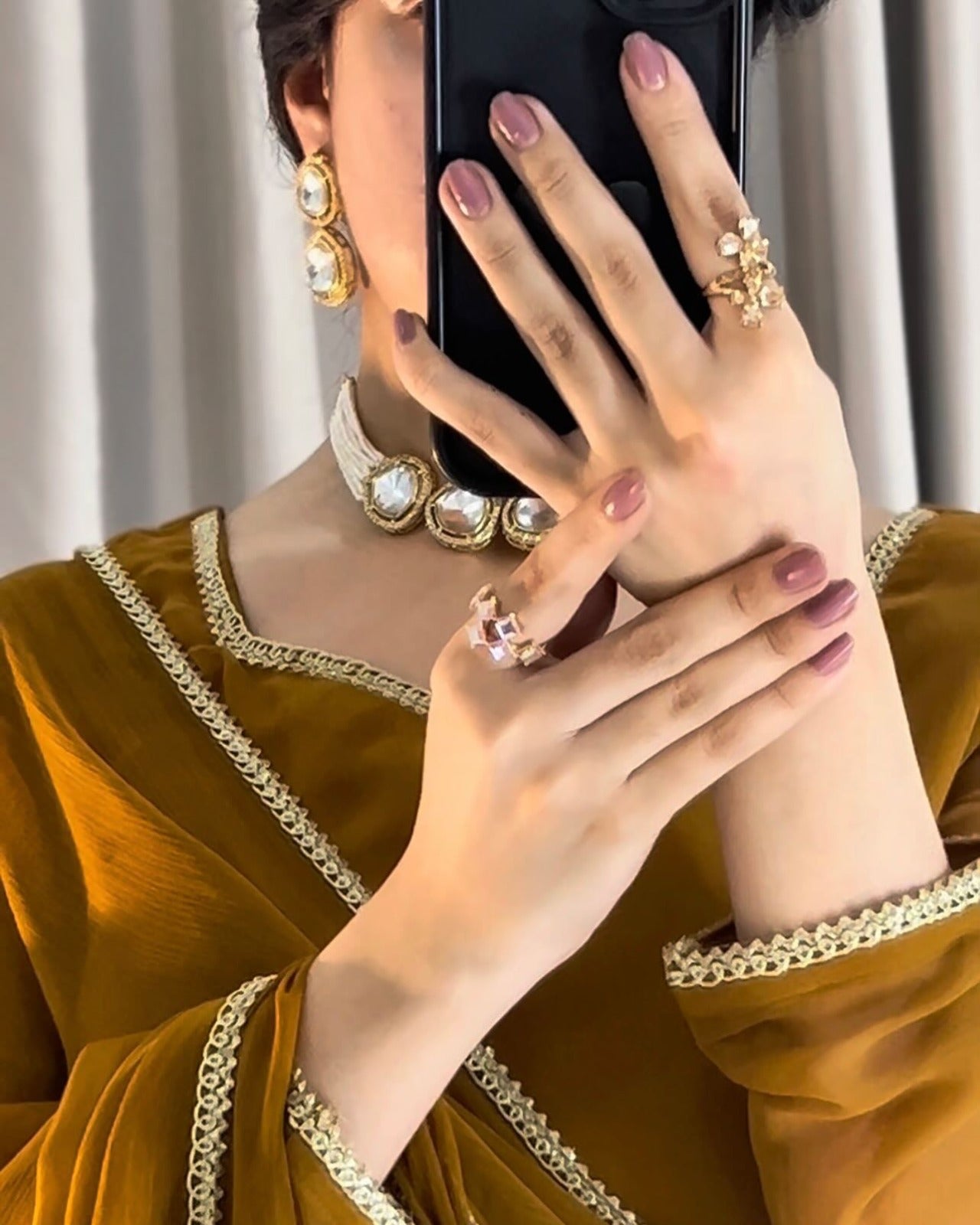 Square Neckline Shape Blouse with Chiffon Saree - Pachrangi