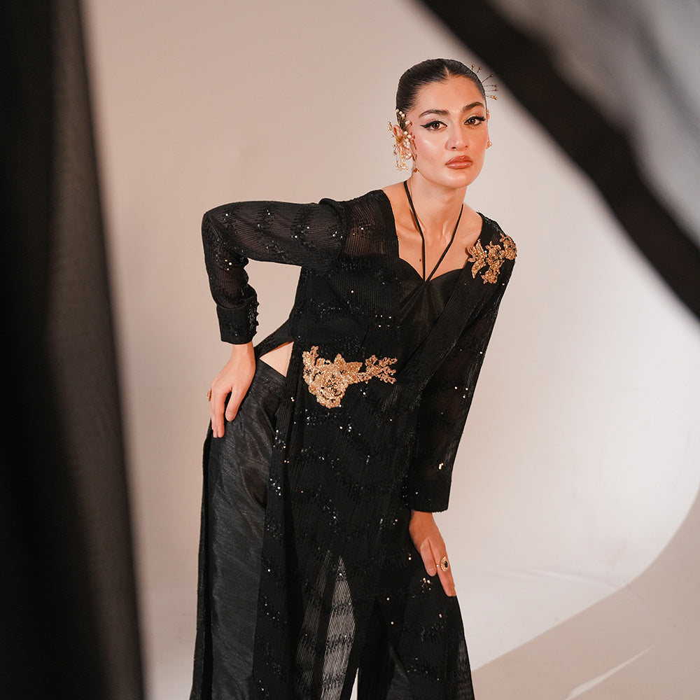 Raven 3 Piece Stitched - Javeria Zoa