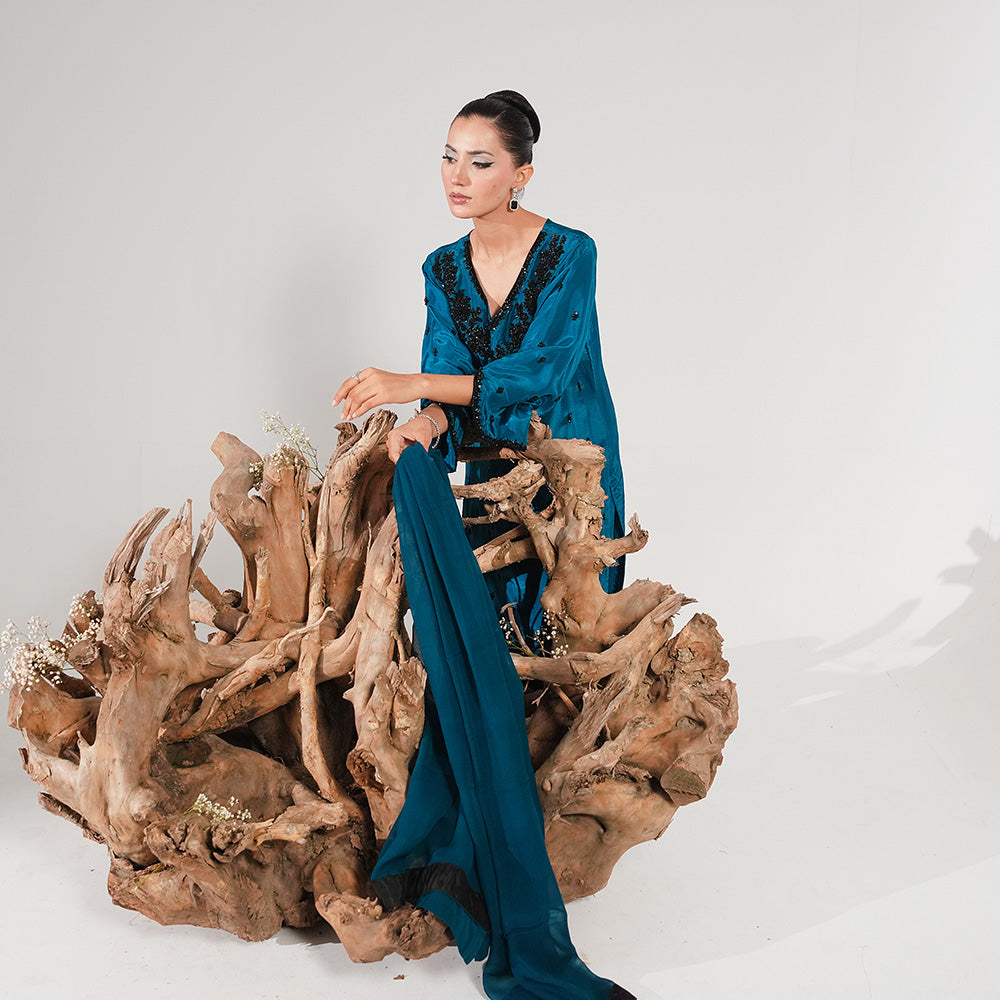Sapphire 3 Piece Stitched - Javeria Zoa