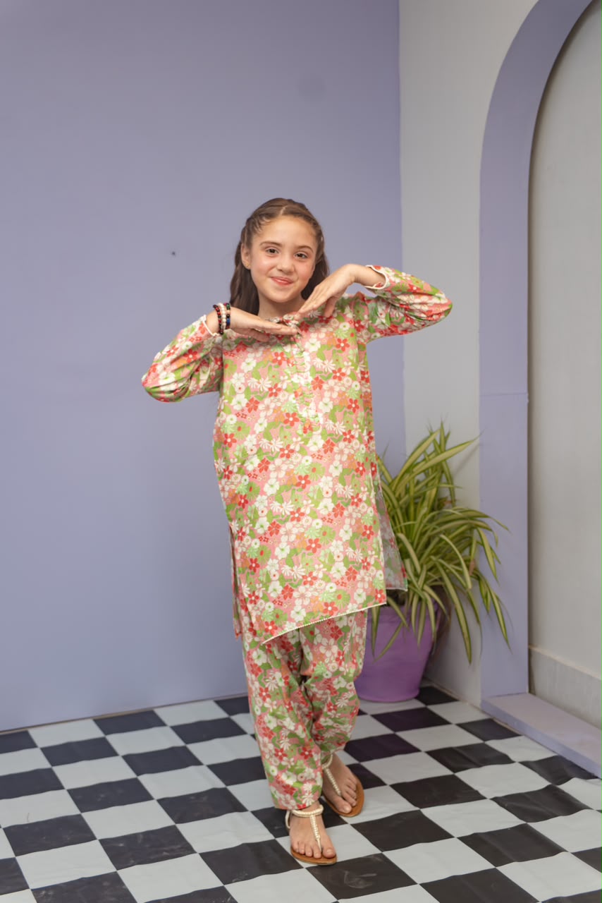 Printed Lawn 2 Piece Suit - Sania Khan