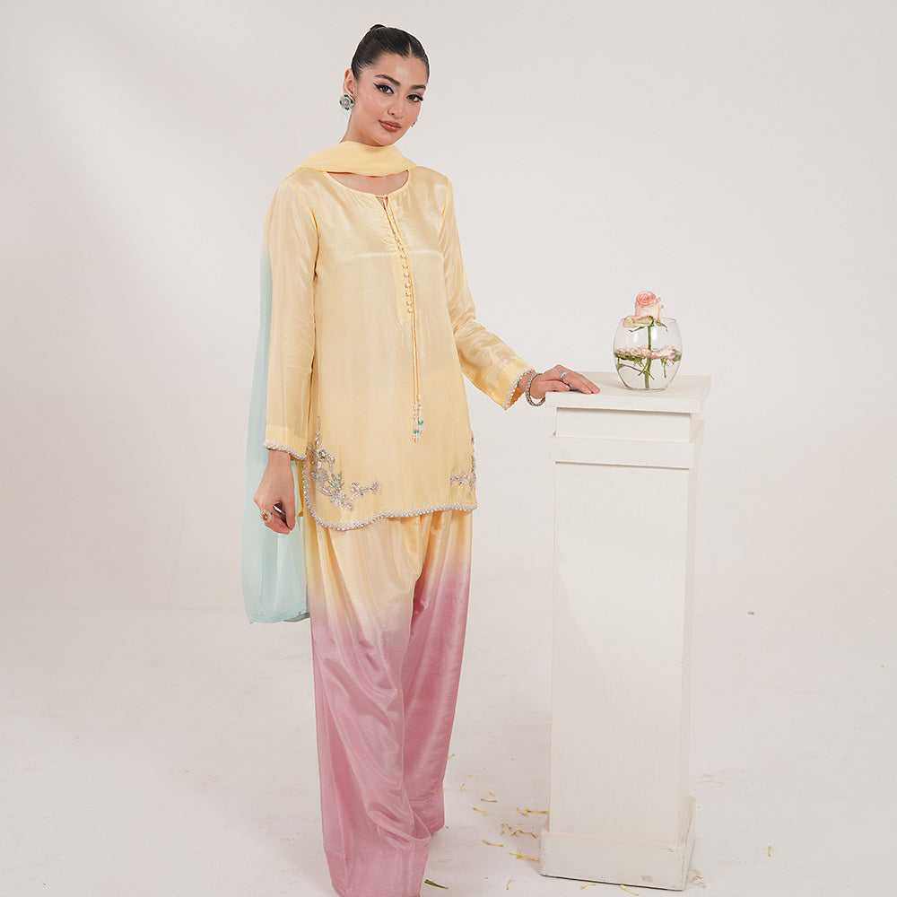 Amber 3 Piece Stitched - Javeria Zoa