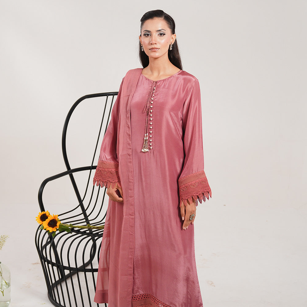 Coral 3 Piece Stitched - Javeria Zoa