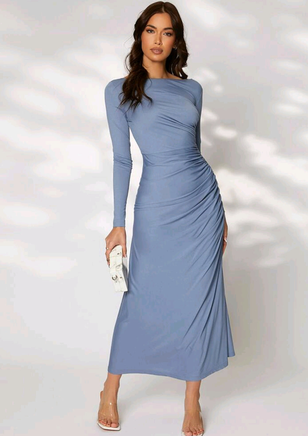 Modely Solid Ruched Side - Shahzahra