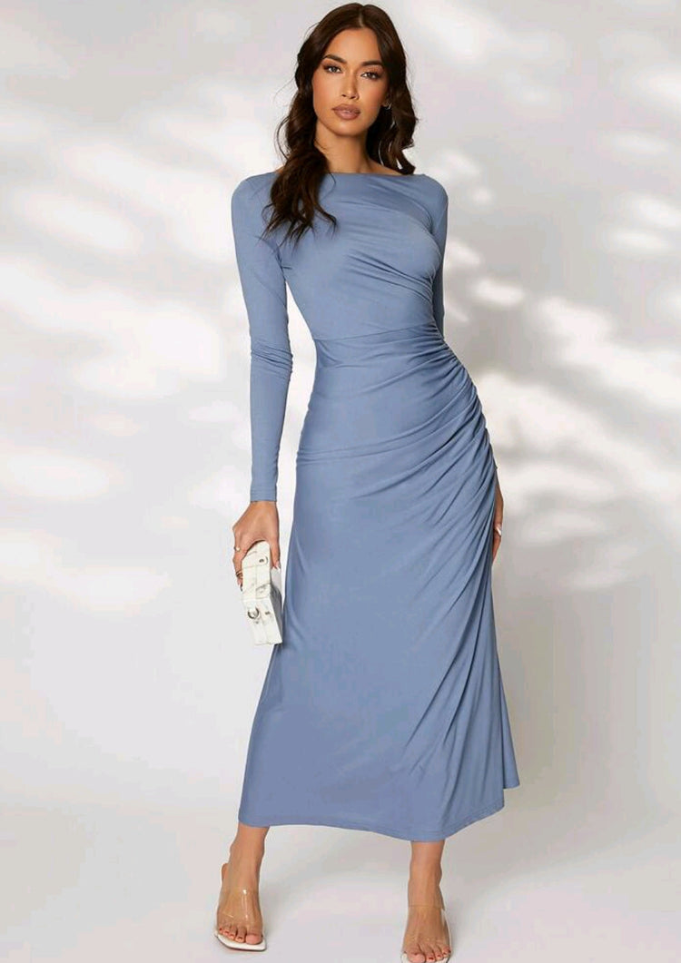 Modely Solid Ruched Side - Shahzahra